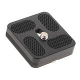 Maxbell PU-40 Camera Quick Release Plate Universal Mount for Tripod Ball Head .w/ 1/4 Inch Standard Screw Compatible with Arca Swiss