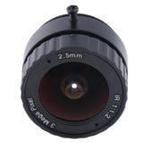 Maxbell Camera IR Lens 2.5mm F1.2 3 Megapixel Fixed IRIS CCTV Lenses CS Mount Format 1/2.5-inch