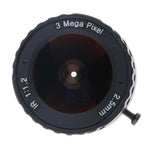 Maxbell Camera IR Lens 2.5mm F1.2 3 Megapixel Fixed IRIS CCTV Lenses CS Mount Format 1/2.5-inch
