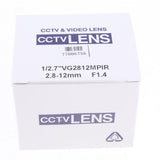 Max 2.8-12mm F1.4 1/2.7" Auto IRIS Varifocal CCTV Lens CS Mount for HD Camera