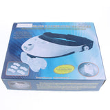 Max 2 LED Head Mount Magnifier with 5 Detachable Lenses 1.0x 1.5x 2.0x 2.5x 3.5x