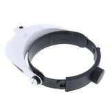 Max 2 LED Head Mount Magnifier with 5 Detachable Lenses 1.0x 1.5x 2.0x 2.5x 3.5x