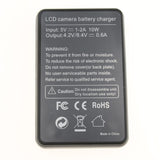 Max NP-BX1 Battery Charger for Sony DSC-RX100 I II III IV V, HX400V, HDR-CX405/B