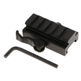 Maxbell 5-Slot Quick Detach Release 1/2" Low Profile Riser QD Mount Picatinny Rail