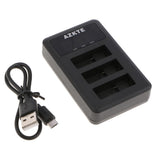 Max 3 Channel Battery Charger Cradle for Gopro Hero 5 6 7 Black Sport Cameras