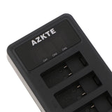 Max 3 Channel Battery Charger Cradle for Gopro Hero 5 6 7 Black Sport Cameras