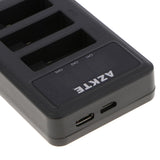Max 3 Channel Battery Charger Cradle for Gopro Hero 5 6 7 Black Sport Cameras