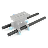 Maxbell 2Pcs 15mm Carbon Fiber Rod 4" 10cm Long for 15mm Rod Rail Support System