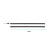 Maxbell 2Pcs 15mm Carbon Fiber Rod 16" 40cm Long for 15mm Rod Rail Support System