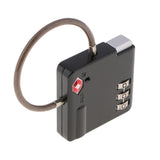 Max TSA Luggage Travel Suitcase Code Lock 3 Digit Combination Padlock SKG-529B Black