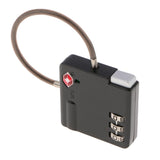 Max TSA Luggage Travel Suitcase Code Lock 3 Digit Combination Padlock SKG-529B Black