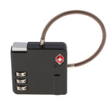 Max TSA Luggage Travel Suitcase Code Lock 3 Digit Combination Padlock SKG-529B Black