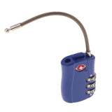 Max TSA Luggage Travel Suitcase Bag Code Lock 3 Digit Combination Padlock TSA002 Blue