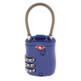 Max TSA Luggage Travel Suitcase Bag Code Lock 3 Digit Combination Padlock TSA002 Blue