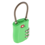 Max TSA Luggage Travel Suitcase Bag Code Lock 3 Digit Combination Padlock TSA002 Green