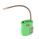Max TSA Luggage Travel Suitcase Bag Code Lock 3 Digit Combination Padlock TSA002 Green
