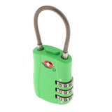 Max TSA Luggage Travel Suitcase Bag Code Lock 3 Digit Combination Padlock TSA002 Green