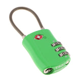 Max TSA Luggage Travel Suitcase Bag Code Lock 3 Digit Combination Padlock TSA002 Green