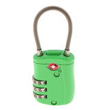 Max TSA Luggage Travel Suitcase Bag Code Lock 3 Digit Combination Padlock TSA002 Green