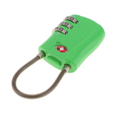 Max TSA Luggage Travel Suitcase Bag Code Lock 3 Digit Combination Padlock TSA002 Green