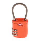 Max TSA Luggage Travel Suitcase Bag Code Lock 3 Digit Combination Padlock TSA002 Orange
