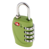 Max TSA Luggage Travel Suitcase Code Lock 4 Digit Combination Padlock Green