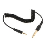 Max 3.5mm to 6.35mm Male Plug Flash PC Sync Cable Cord for FS350 FS520 RF-16NE
