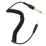 Max 3.5mm to 6.35mm Male Plug Flash PC Sync Cable Cord for FS350 FS520 RF-16NE