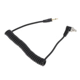 Max 2.5mm to Male Flash PC Sync Cable Cord with Screw Lock for Canon 7D 5D II 1D