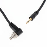 Max 2.5mm to Male Flash PC Sync Cable Cord with Screw Lock for Canon 7D 5D II 1D