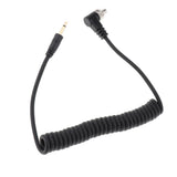 Max 2.5mm to Male Flash PC Sync Cable Cord with Screw Lock for Canon 7D 5D II 1D