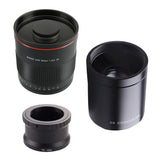Maxbell 900mm f/8.0  Telephoto Mirror Lens For Sony Alpha a6000 a5000 a3000 a7R NEX 7 6 5 E-mount Digital SLR Cameras & 2X Teleconverter Lens -Black