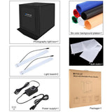 Maxbell Portable Table Photo Studio Box LED Light Tent Softbox Lighting Kit 40x40cm