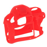 Max Detachable Silicone Camera Protective Case Cover for Canon 5DMARKIV Red