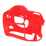 Max Detachable Silicone Camera Protective Case Cover for Canon 5DMARKIV Red