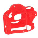Max Detachable Silicone Camera Protective Case Cover for Canon 5DMARKIV Red