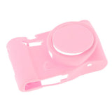 Max Silicone Skin Case Camera Cover Protector for Casio ZR5500/5000/3700 Pink