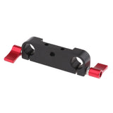 Maxbell Dual 15mm Rod Clamp Rail Block for DSLR Camera Rig Shoulder Support