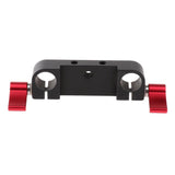 Maxbell Dual 15mm Rod Clamp Rail Block for DSLR Camera Rig Shoulder Support
