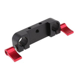 Maxbell Dual 15mm Rod Clamp Rail Block for DSLR Camera Rig Shoulder Support