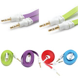 Max 3.5mm Jack Male to Male Audio Cable Cord for Computer Mobile Phone Red