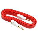 Max 3.5mm Jack Male to Male Audio Cable Cord for Computer Mobile Phone Red