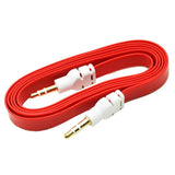 Max 3.5mm Jack Male to Male Audio Cable Cord for Computer Mobile Phone Red