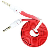 Max 3.5mm Jack Male to Male Audio Cable Cord for Computer Mobile Phone Red