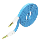 Max 3.5mm Jack Male to Male Audio Cable Cord for Computer Mobile Phone Blue