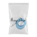Max 3.5mm Jack Male to Male Audio Cable Cord for Computer Mobile Phone Blue