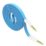 Max 3.5mm Jack Male to Male Audio Cable Cord for Computer Mobile Phone Blue
