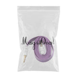 Max 3.5mm Jack Male to Male Audio Cable Cord for Computer Mobile Phone Purple