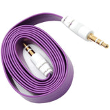 Max 3.5mm Jack Male to Male Audio Cable Cord for Computer Mobile Phone Purple