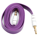 Max 3.5mm Jack Male to Male Audio Cable Cord for Computer Mobile Phone Purple